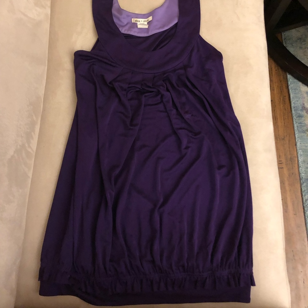 Alice+Olivia purple dress